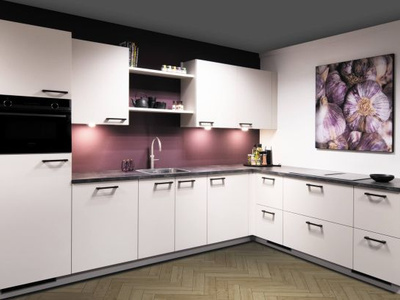 moderne keuken met Quooker en Siemens inductionAir