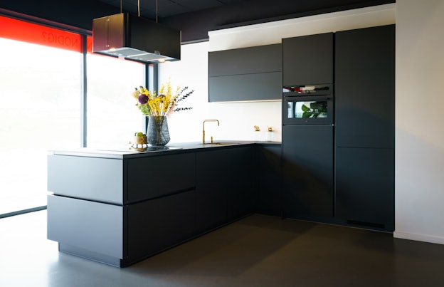 Easytouch grafiet zwarte eilandkeuken