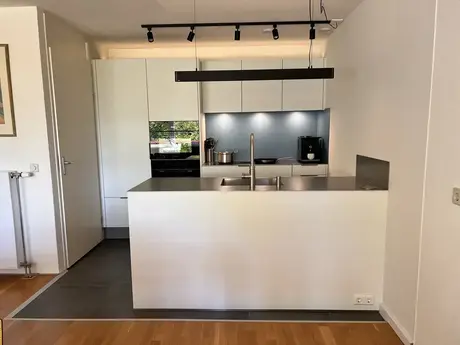 moderne keuken met een minimalistisch ontwerp